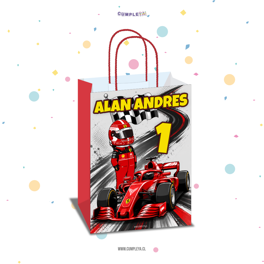 BOLSA SORPRESA 16 × 21 × 8 CM FERRARI