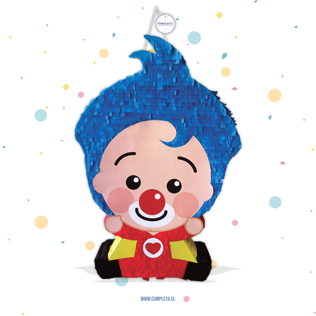 PIÑATA PAYASO PLIM PLIM SENTADO 60CM PREMIUM