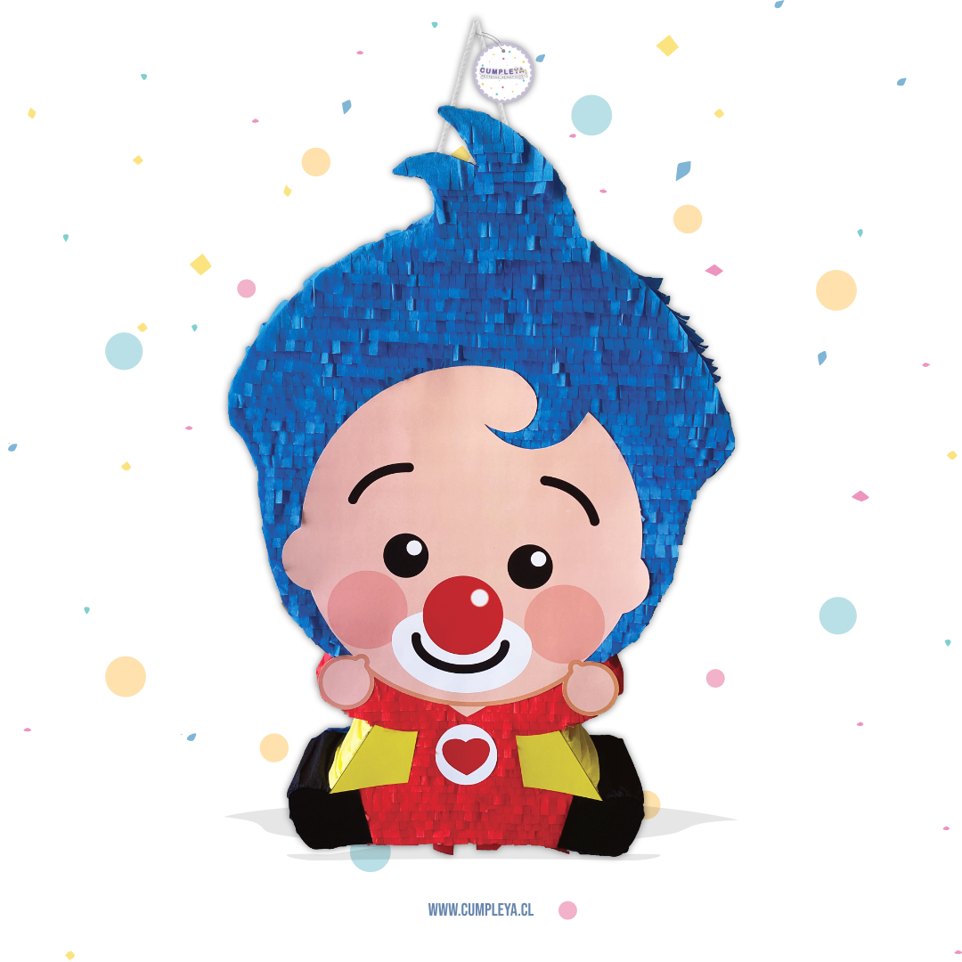 PIÑATA PAYASO PLIM PLIM SENTADO 60CM PREMIUM