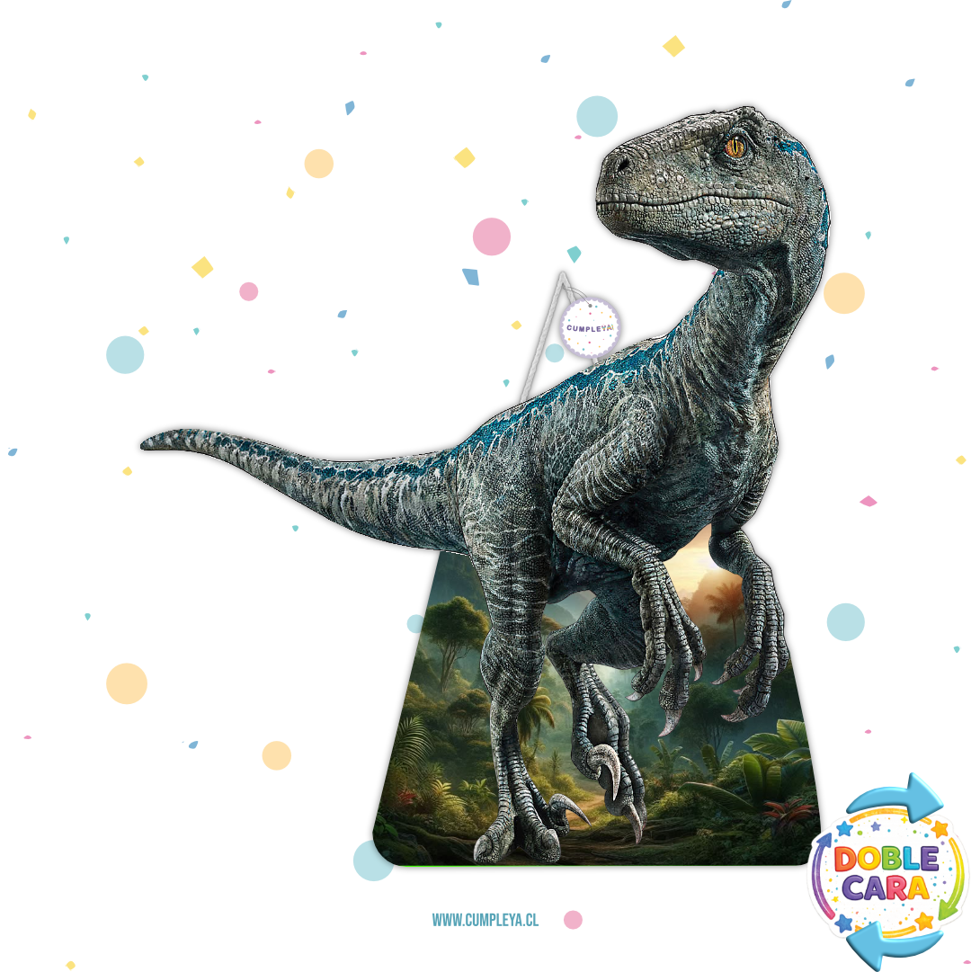 PIÑATA BLUE THE VELOCIRAPTOR DE JURASSIC WORLD
