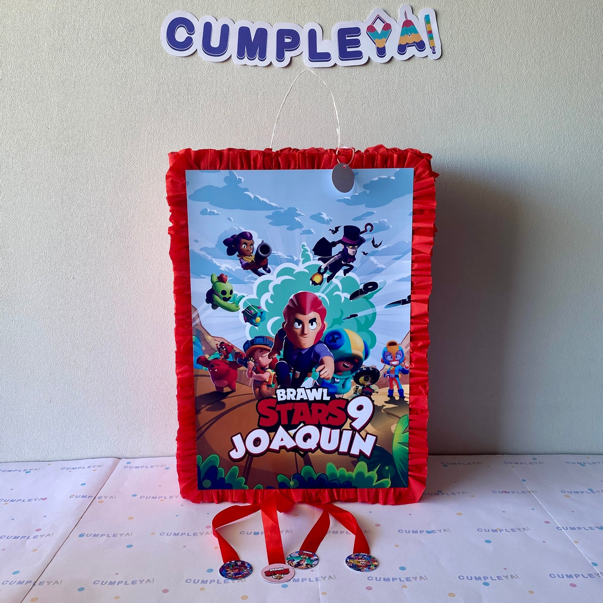 PIÑATA BRAWL STARS RECTANGULAR EXPRÉS 50CM