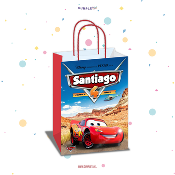 BOLSA SORPRESA 16 × 21 × 8 CM CARS