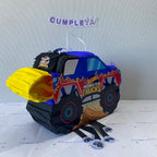 PIÑATA 40 CM MONSTER TRUCK AZUL