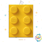 PIÑATA PIÑATA BLOQUE LEGO AMARILLO