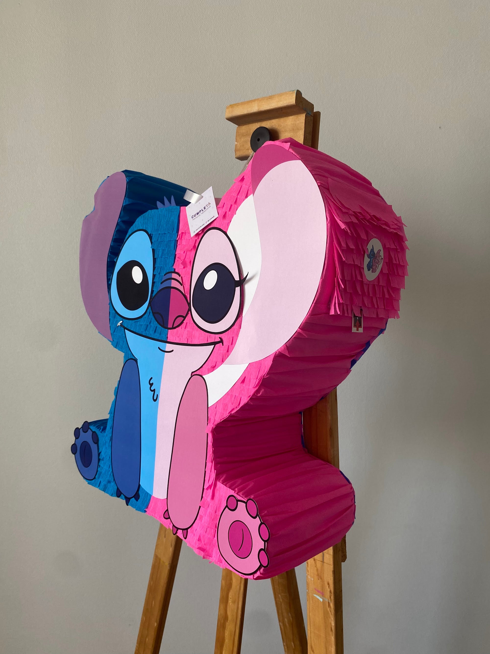 PIÑATA STITCH Y ÁNGELA 40CM PREMIUM