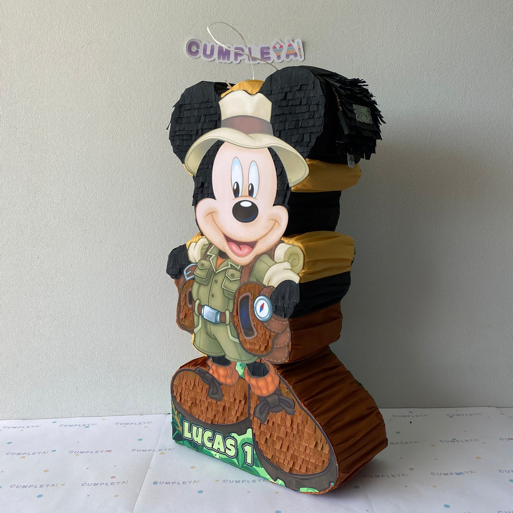 PIÑATA MICKEY SAFARI 60CM PREMIUM