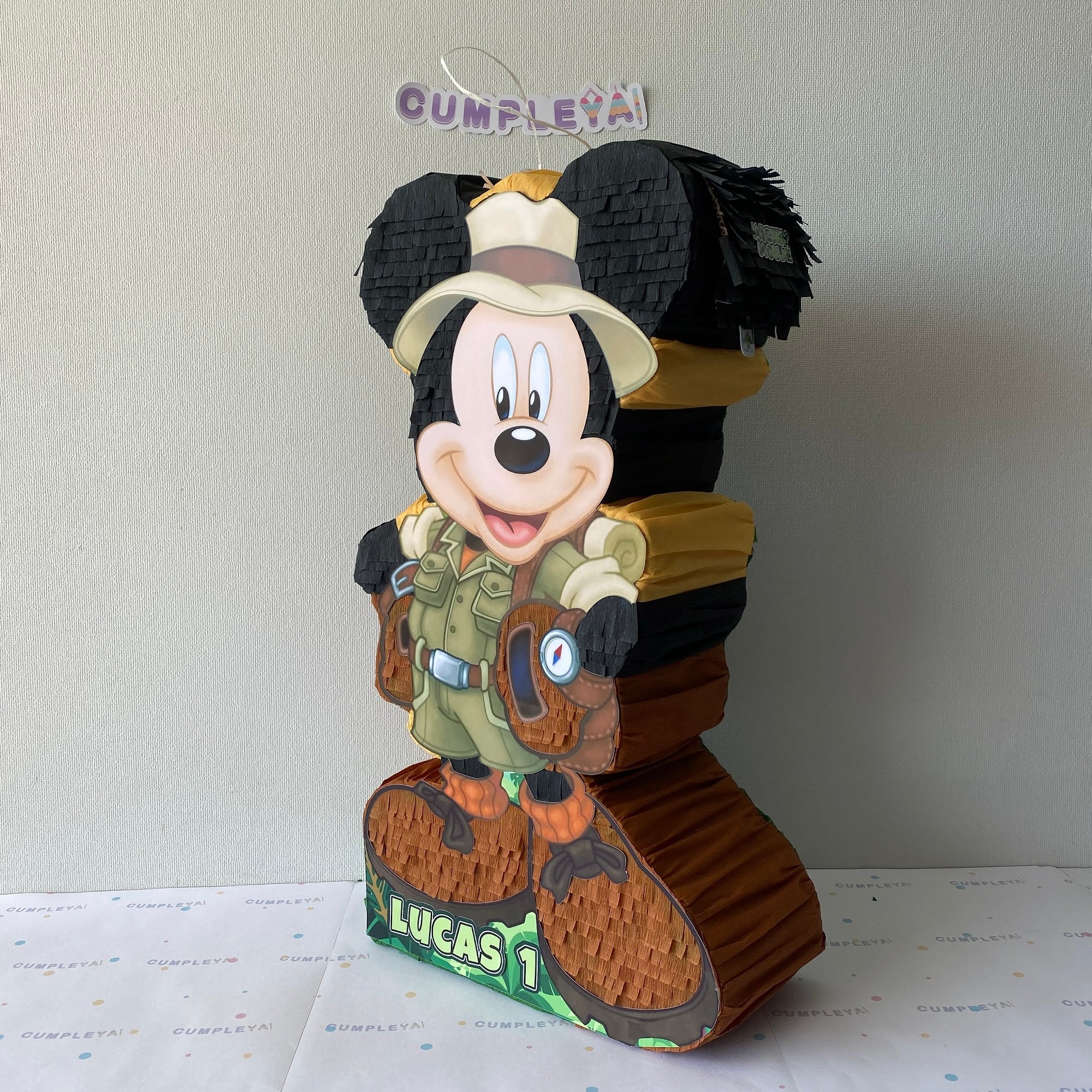 PIÑATA MICKEY SAFARI 60CM PREMIUM