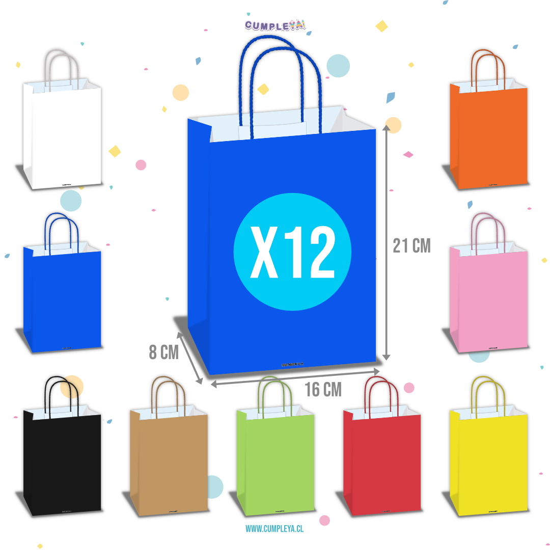 BOLSA KRAFT 16X21X8CM UNICOLOR