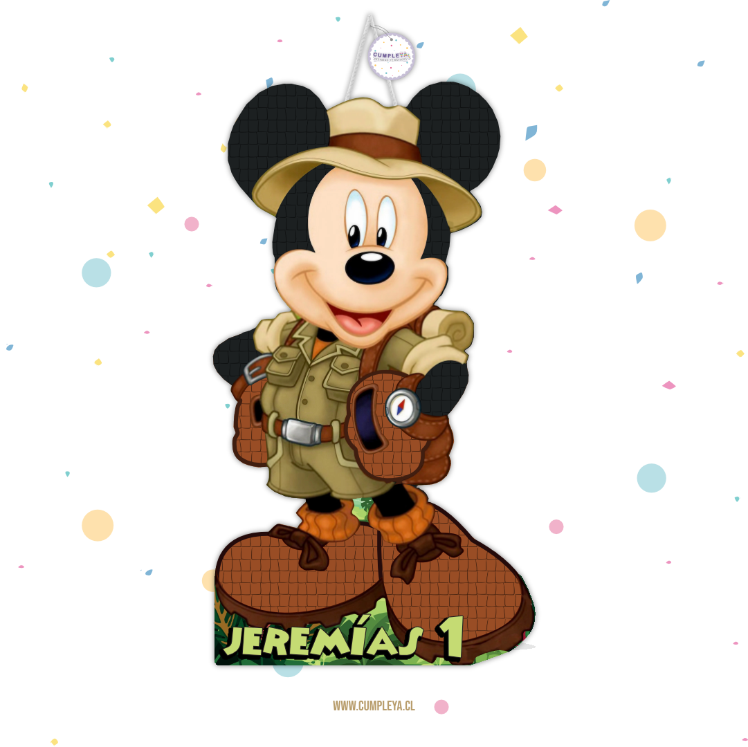 PIÑATA MICKEY SAFARI 60CM PREMIUM