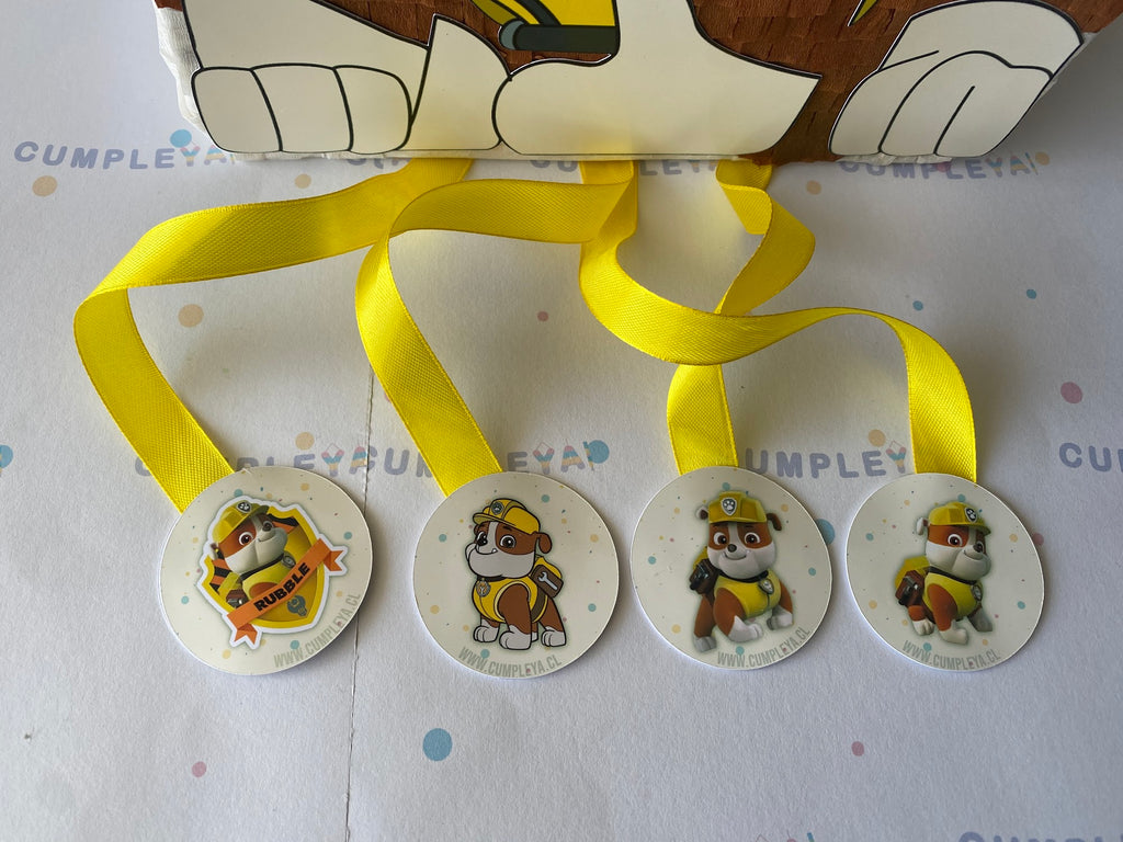 PIÑATA RUBBLE DE PAW PATROL 40CM PREMIUM