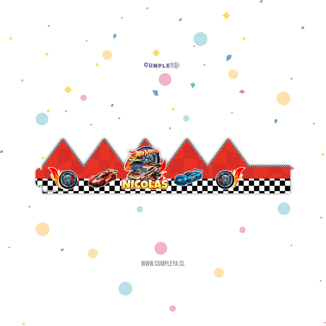 CORONA HOT WHEELS 62X14CM