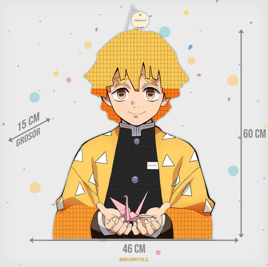 PIÑATA ZENITSU AGATSUMA 60CM PREMIUM