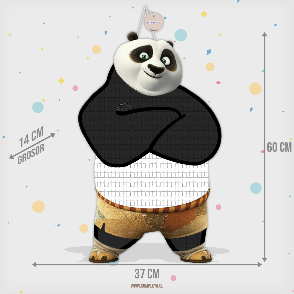 PIÑATA KUNG FU PANDA 60CM PREMIUM