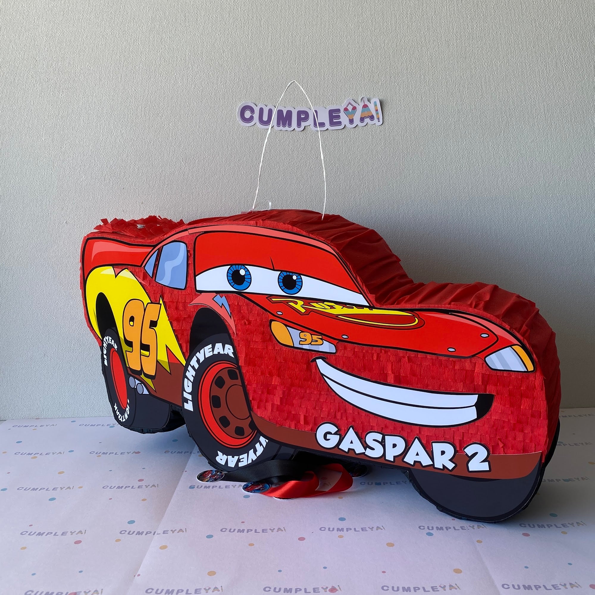 PIÑATA RAYO MCQUEEN 60CM PREMIUM