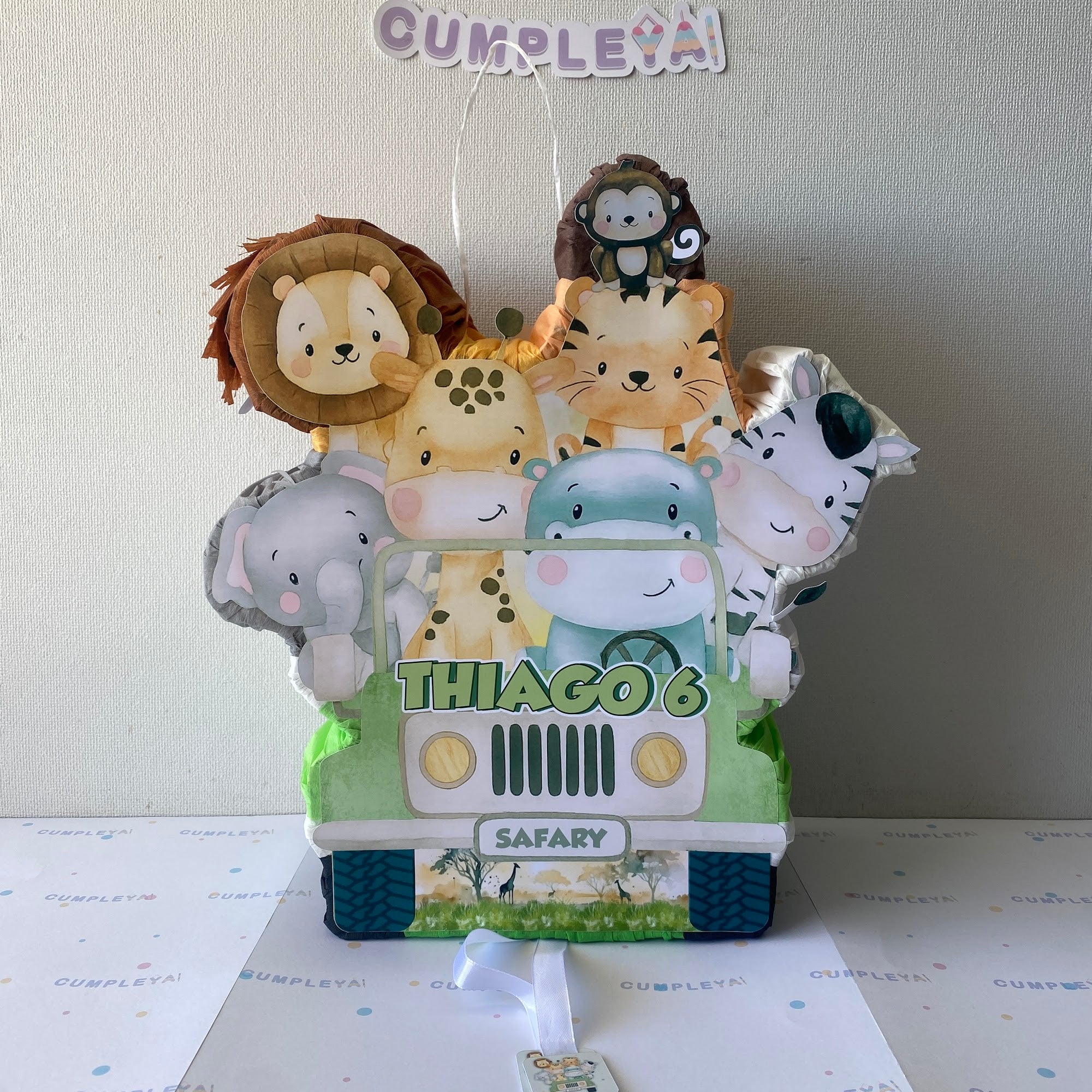 PIÑATA 40 CM JEEP SAFARI BEBÉS