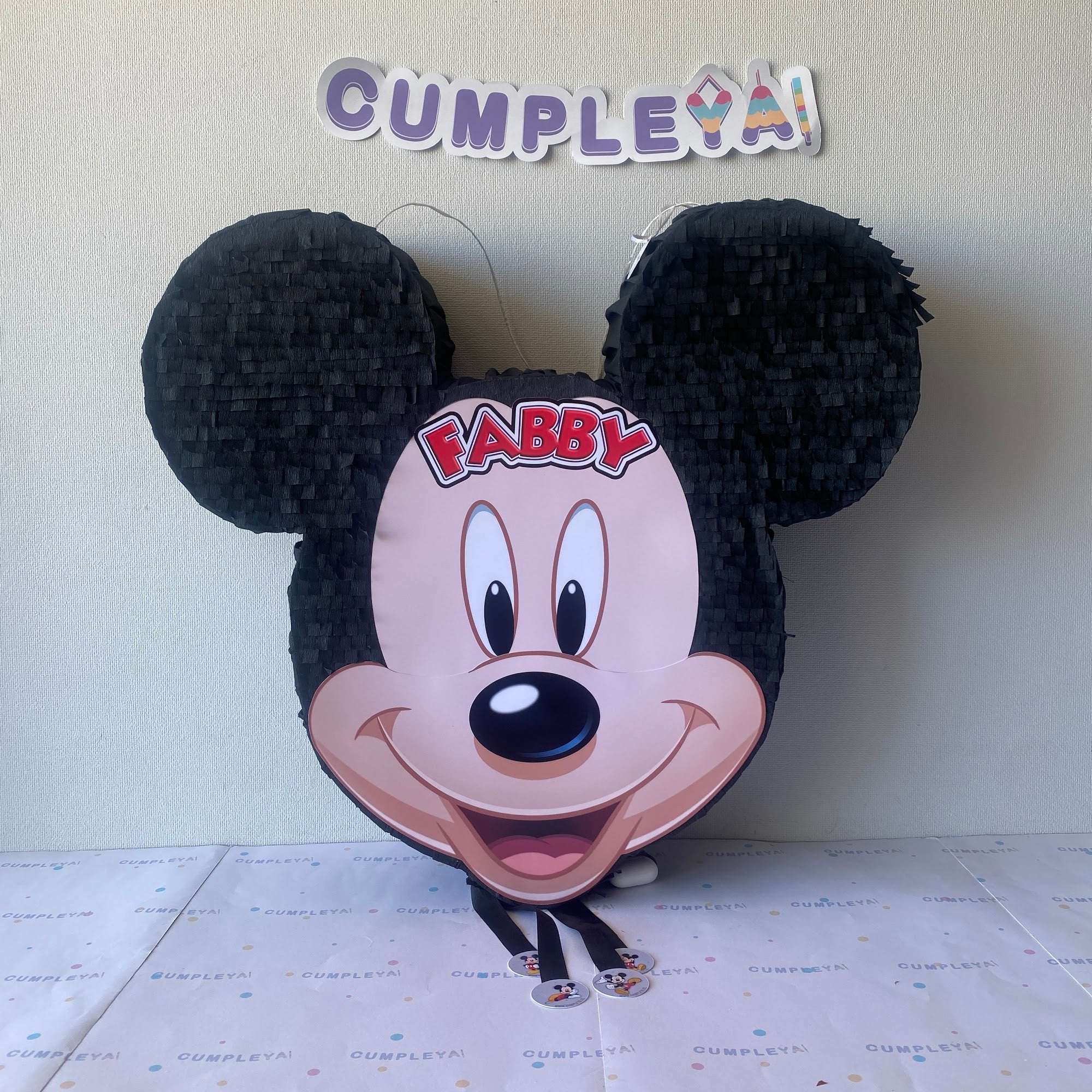PIÑATA MICKEY MOUSE CABEZA 60CM PREMIUM