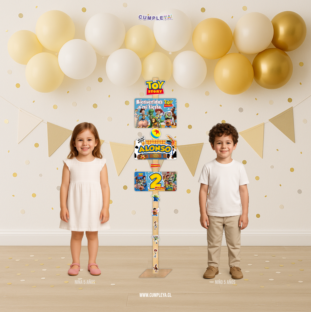 LETRERO TOYS STORY DE BIENVENIDA 30X140CM TEMÁTICO