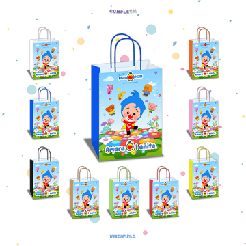 BOLSA SORPRESA 16 × 21 × 8 CM PLIM PLIM Y SUS AMIGOS