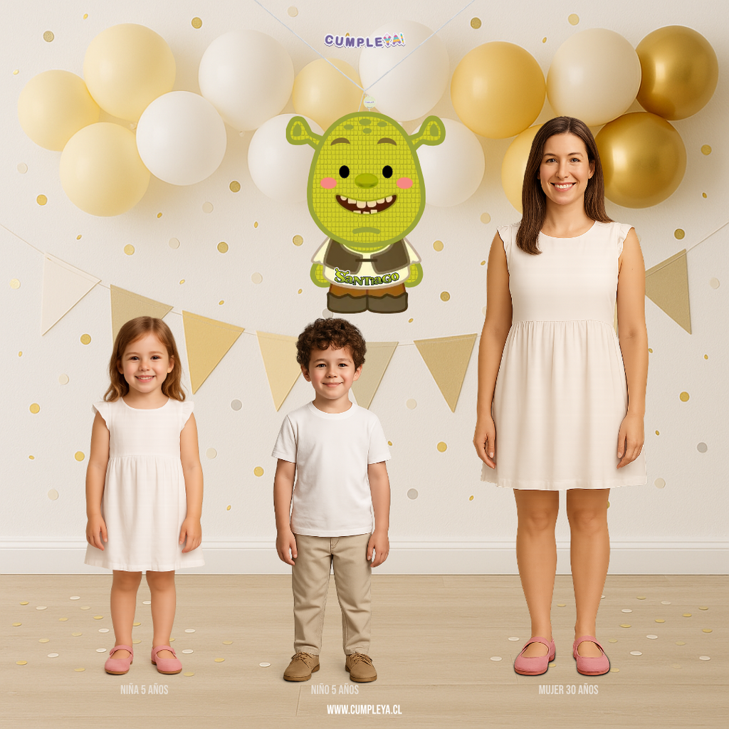 PIÑATA SHREK NIÑO 60CM PREMIUM