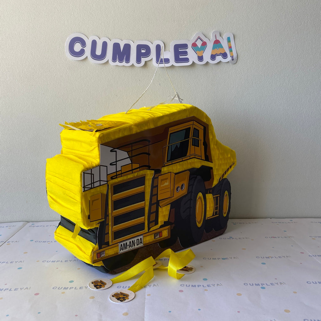 PIÑATA CAMIÓN MINERO 40CM PREMIUM