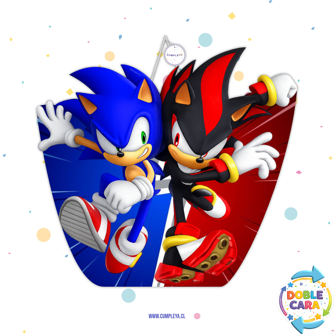 PIÑATA 40 CM SONIC Y SHADOW