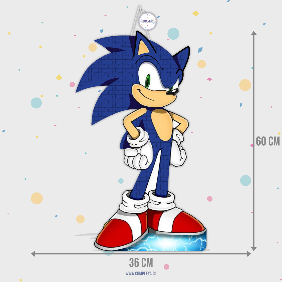PIÑATA SONIC 60CM PREMIUM