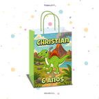 BOLSA SORPRESA 16 × 21 × 8 CM DINOSAURIO