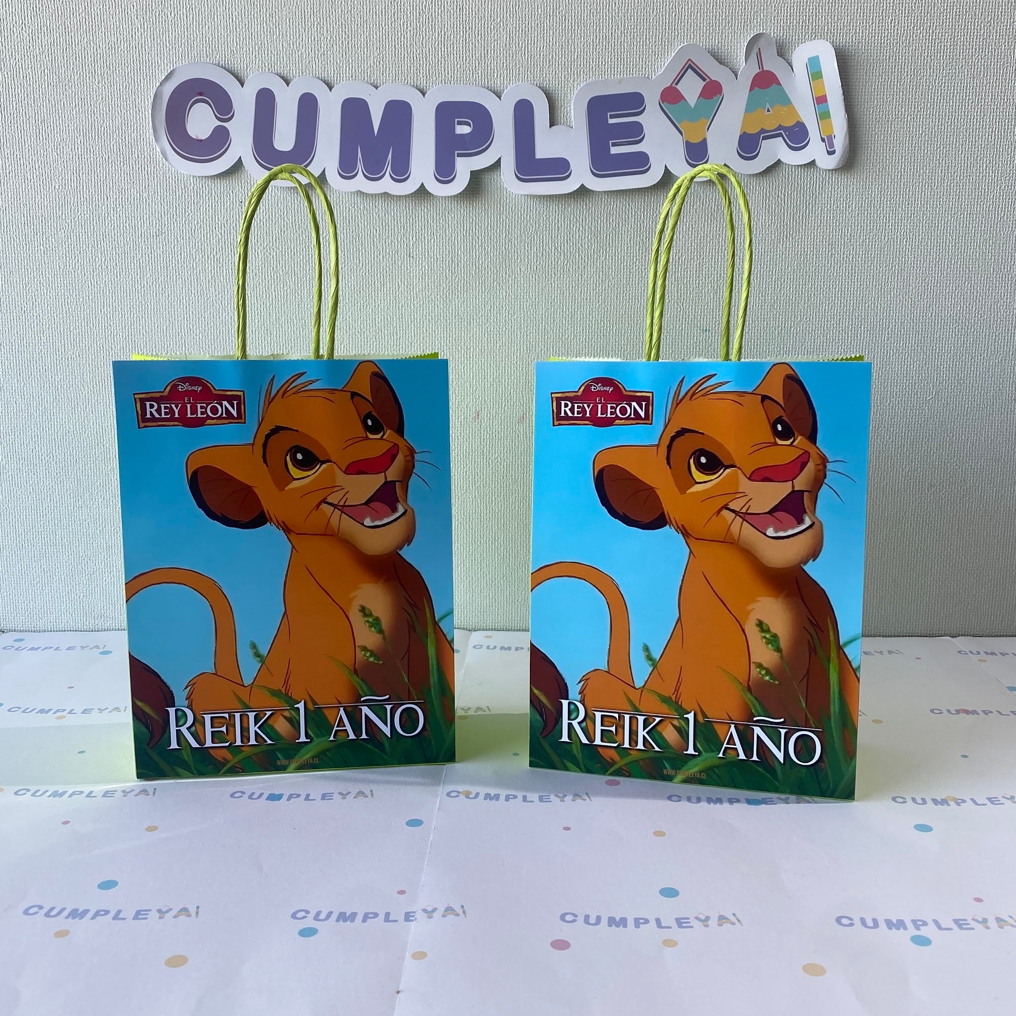 BOLSA SORPRESA REY LEÓN PERSONALIZADO 16X21X8CM