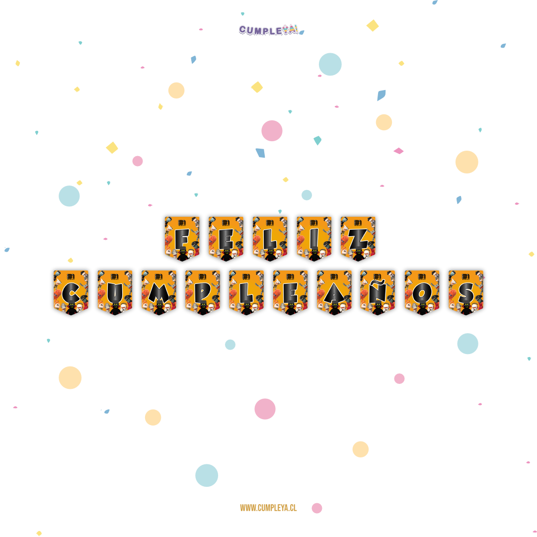 BANDERIN FELIZ CUMPLEAÑOS 31 MINUTOS