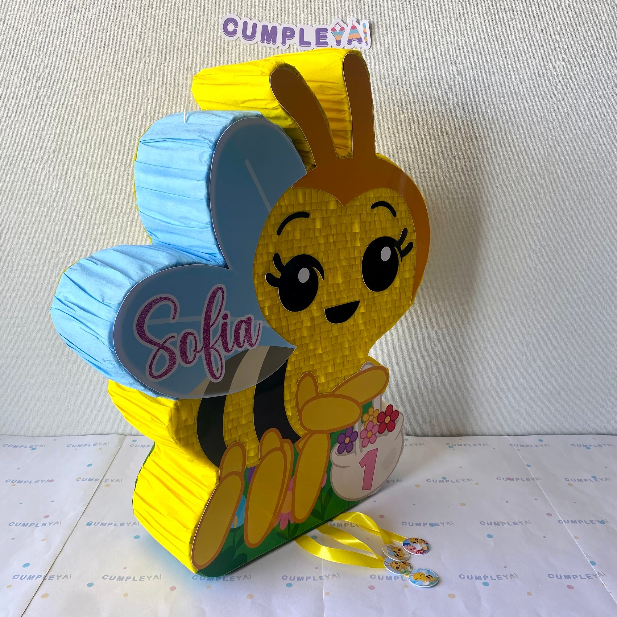 PIÑATA ABEJITA CHIQUITITA PLIM PLIM 60CM PREMIUM