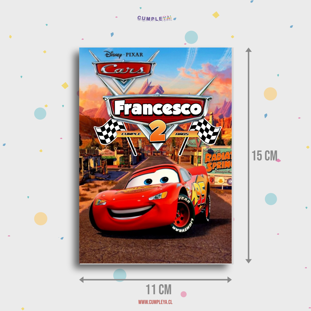 LIBRITO PARA COLOREAR CARS 8 PAGINAS 11X15CM