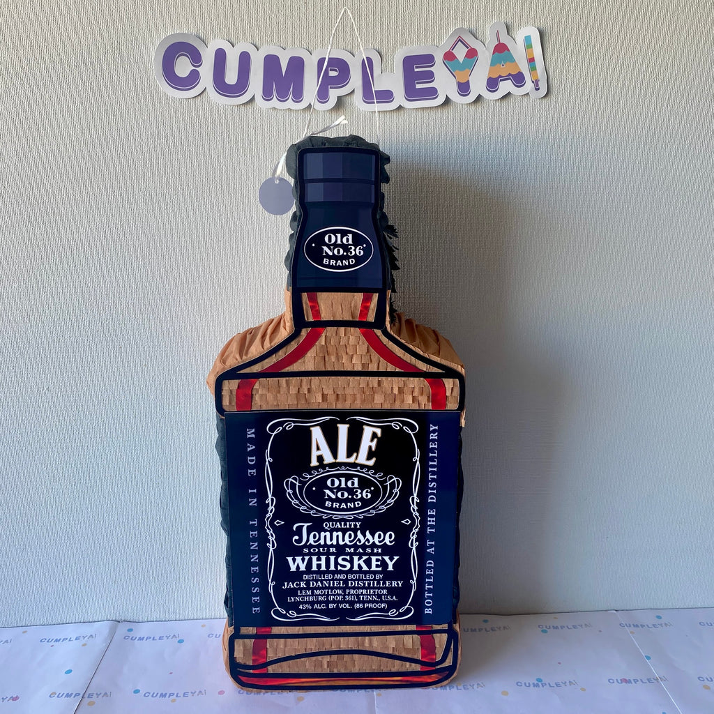 PIÑATA BOTELLA JACK DANIELS 60CM PREMIUM