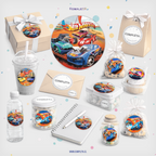 30 STICKER CIRCULARES 5 X 5 CM HOT WHEELS