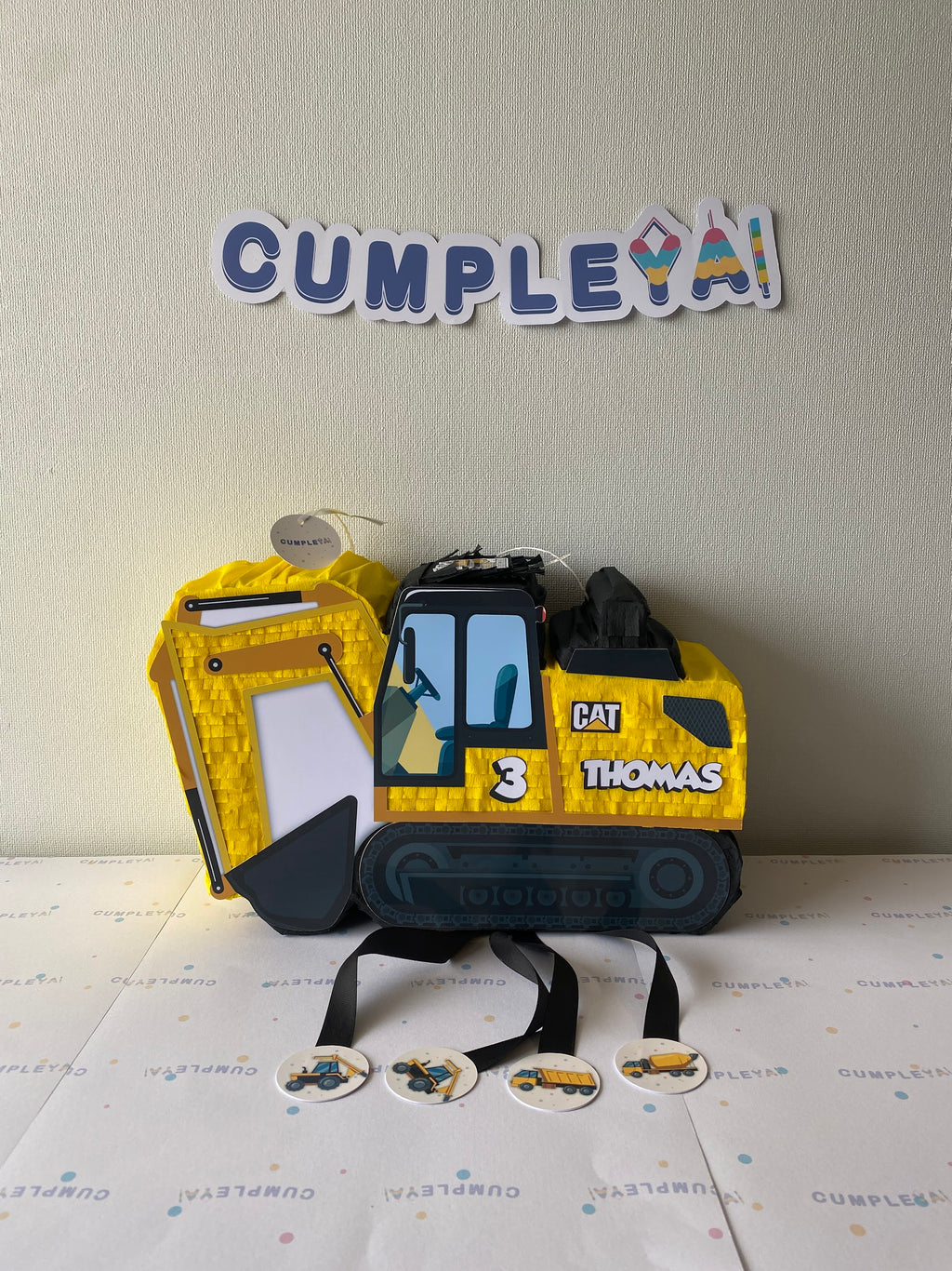 PIÑATA EXCAVADORA 40CM PREMIUM