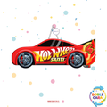 PIÑATA 40 CM AUTO HOT WHEELS ROJO