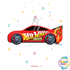 PIÑATA 40 CM AUTO HOT WHEELS ROJO