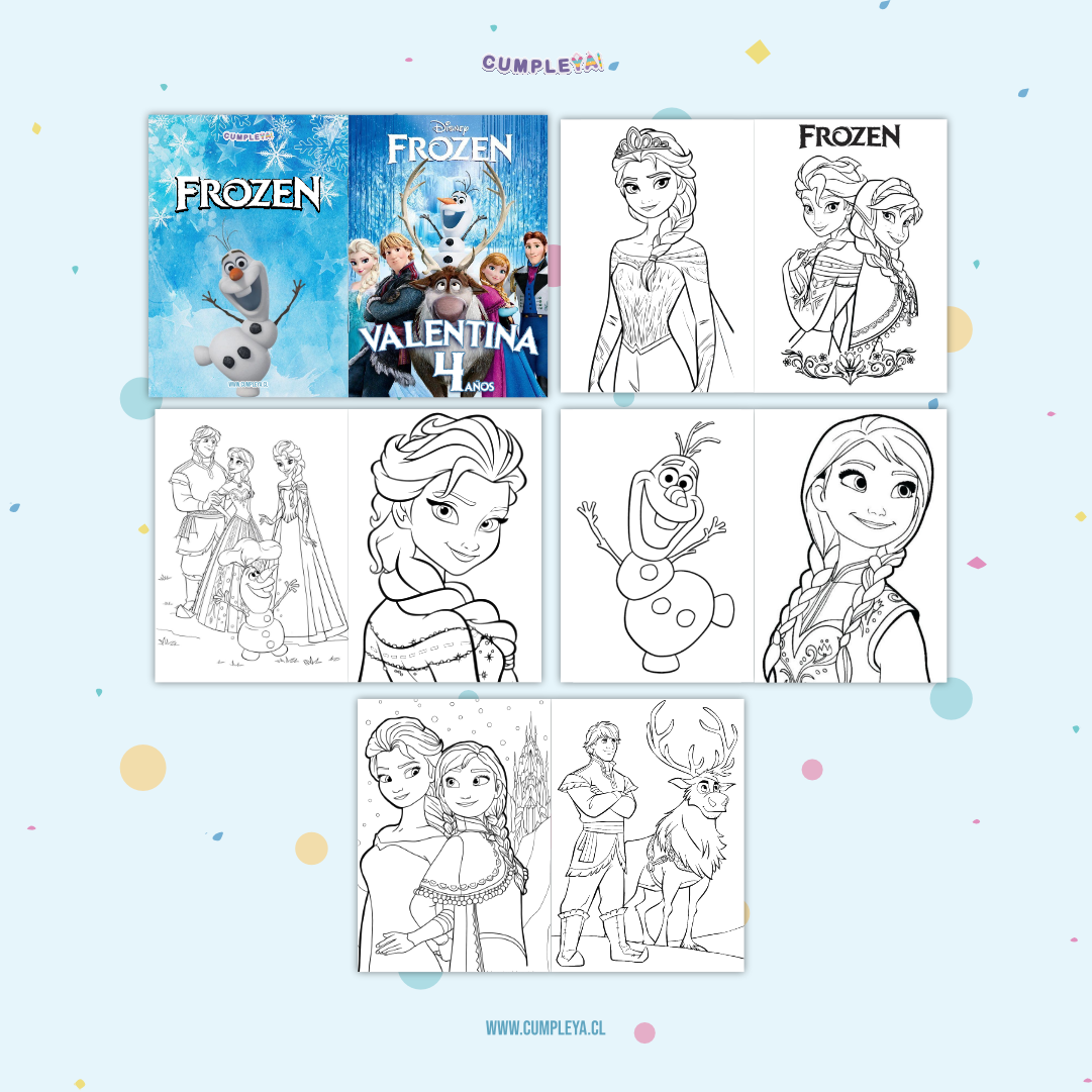 LIBRITO PARA COLOREAR FROZEN 8 PAGINAS 11X15CM