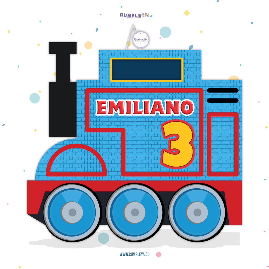 PIÑATA THOMAS EL TREN 60CM PREMIUM