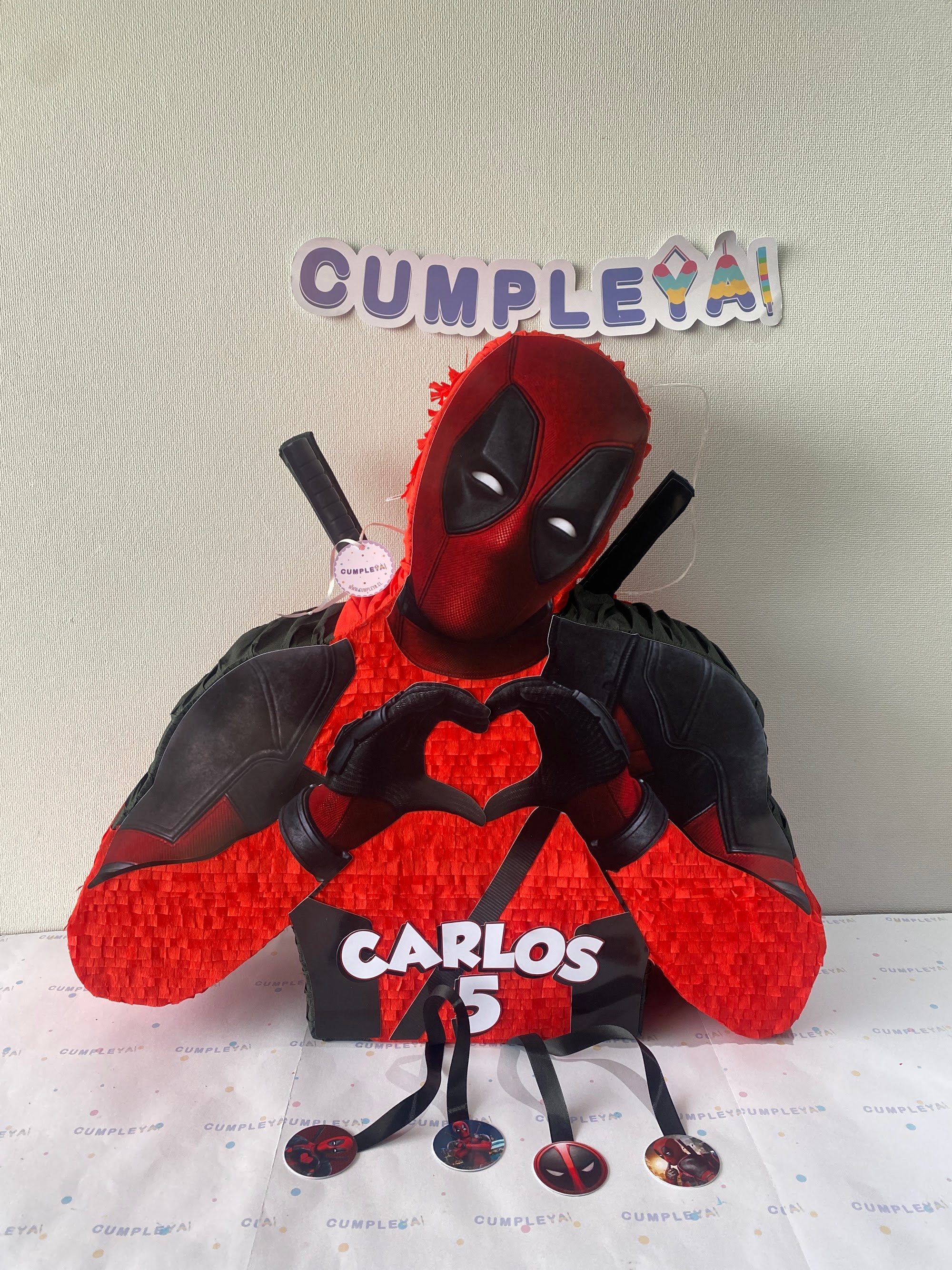 PIÑATA DEADPOOL 60CM PREMIUM