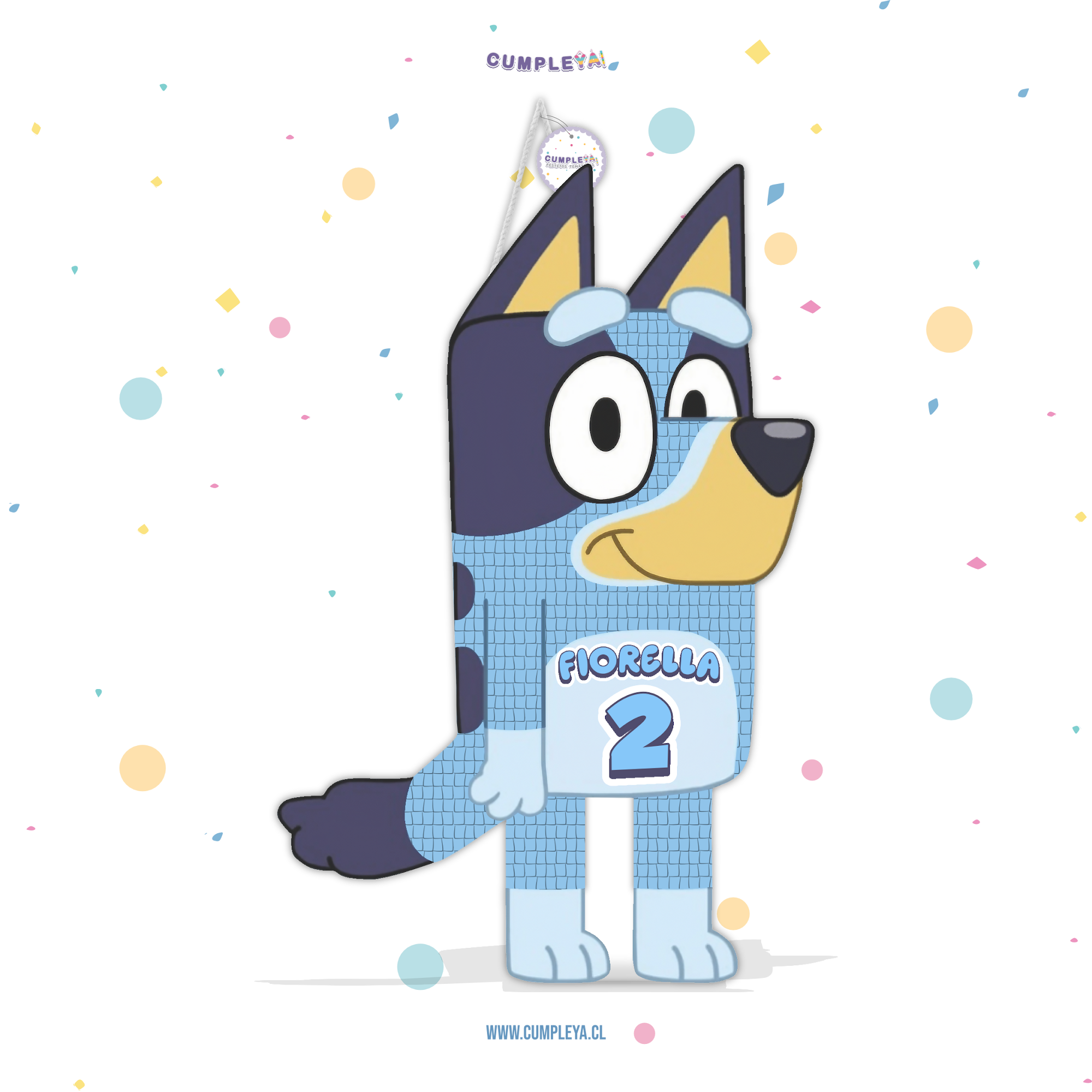 PIÑATA BLUEY 40CM PREMIUM