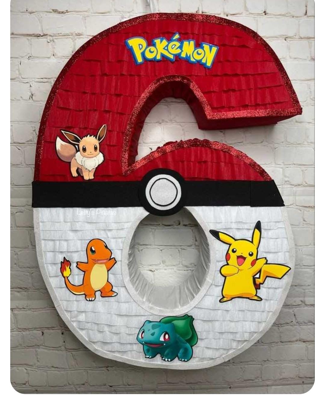 PIÑATA NUMERO 6 PIKACHU 60CM PREMIUM