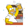 PIÑATA 40 CM HOMERO SIMPSON