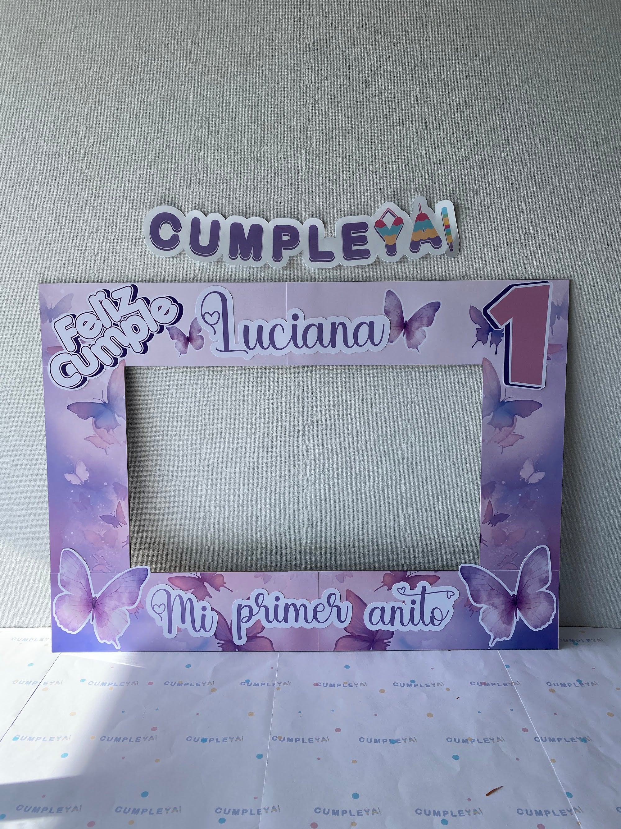 CUADRO SELFIE MARIPOSA 77X55CM