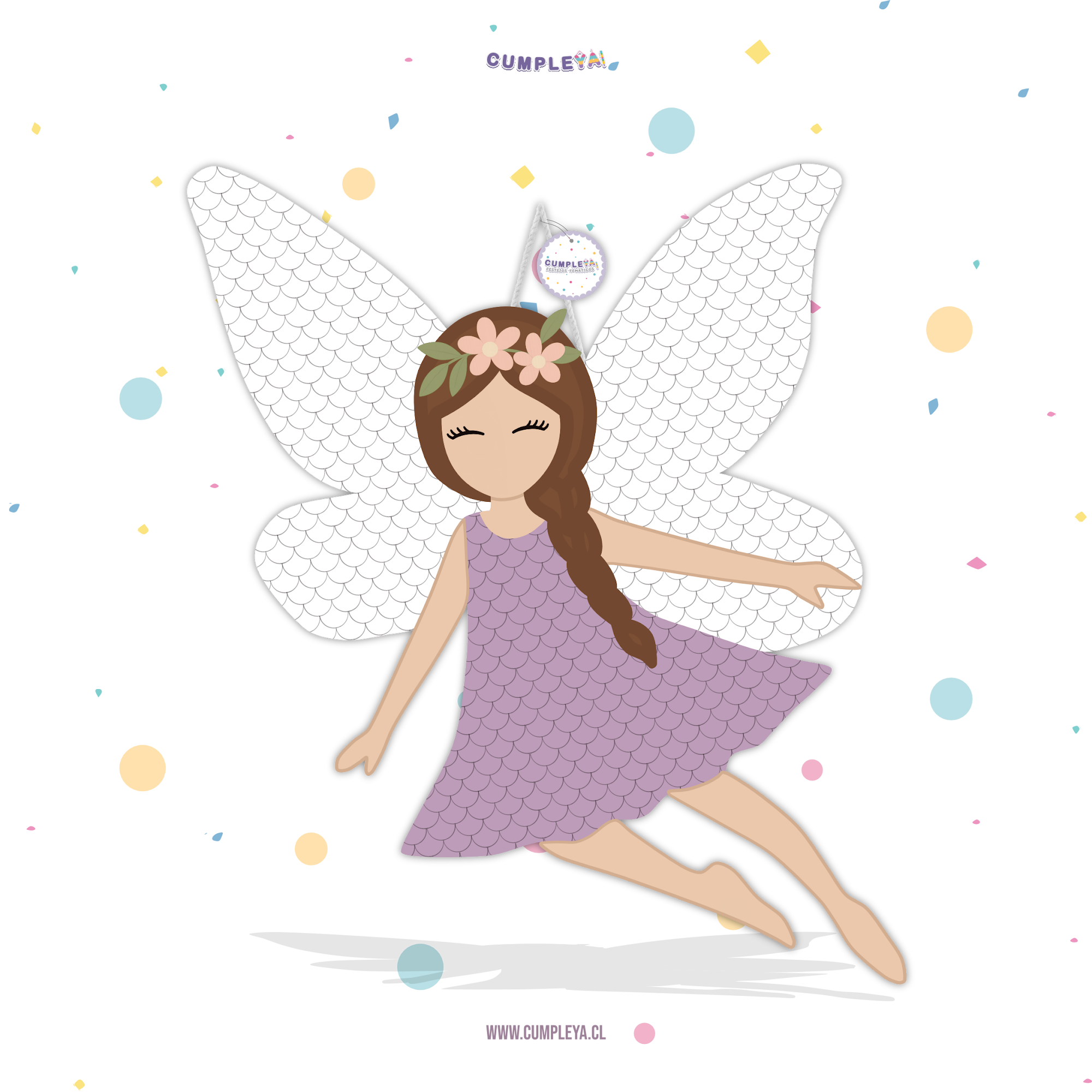 PIÑATA HADA 60CM PREMIUM