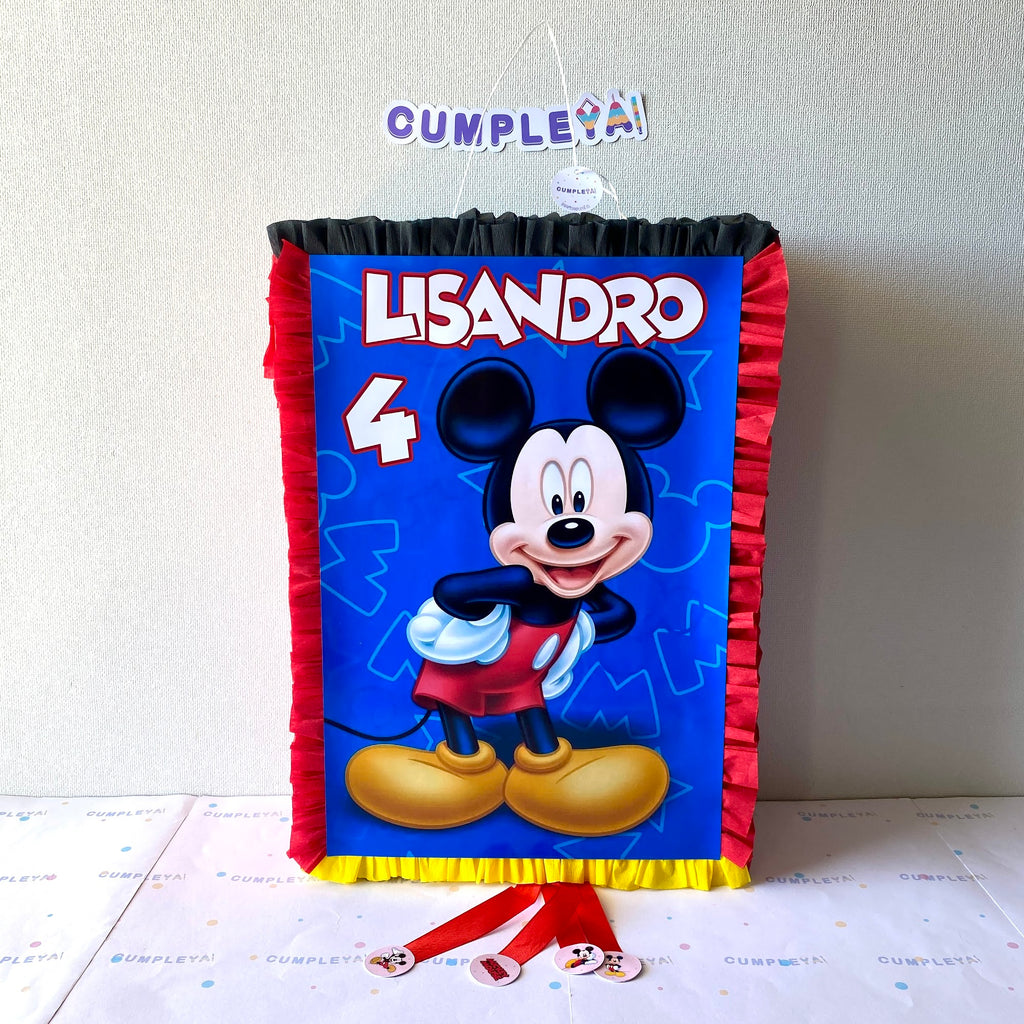 PIÑATA MICKEY RECTANGULAR EXPRÉS 50CM