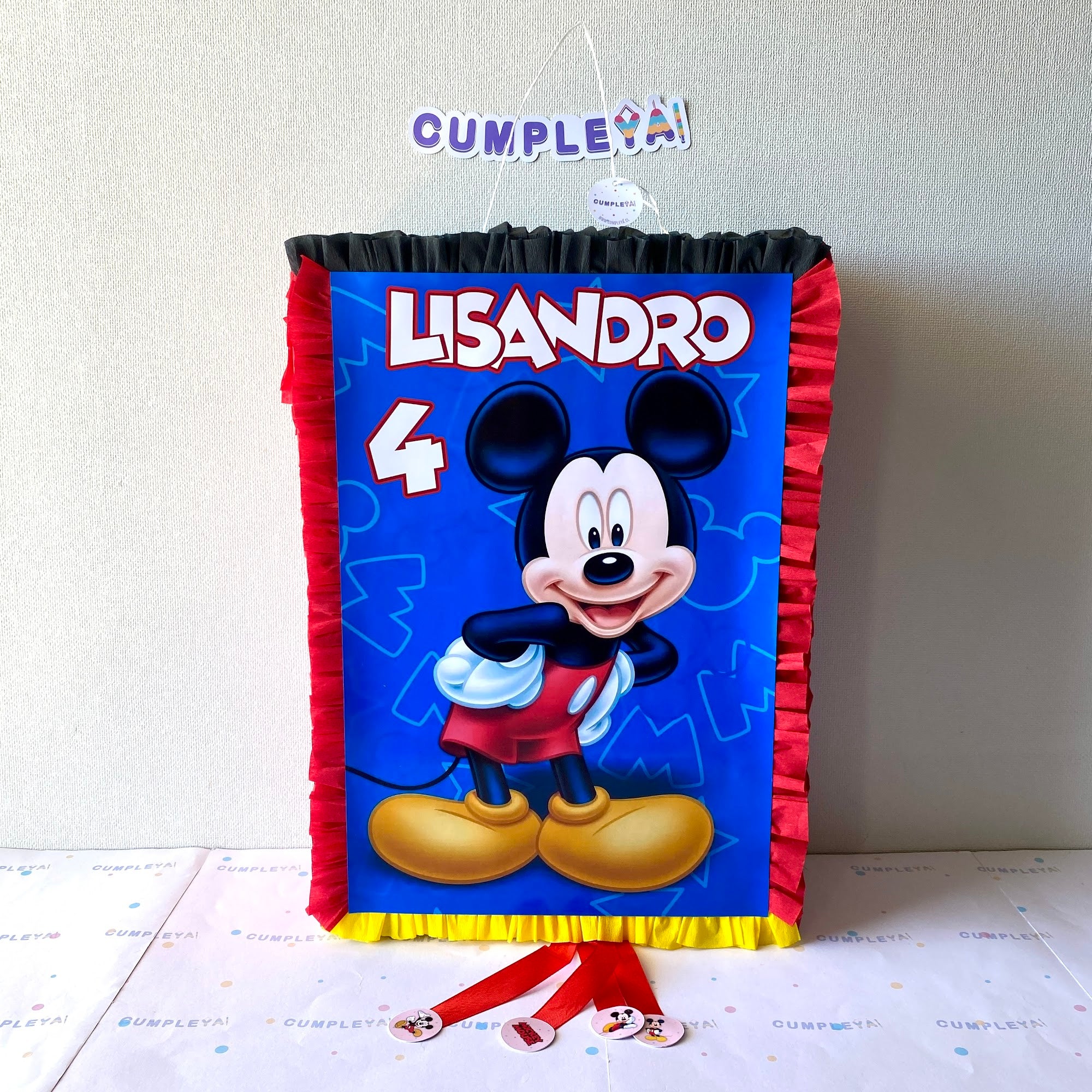 PIÑATA MICKEY RECTANGULAR EXPRÉS 50CM