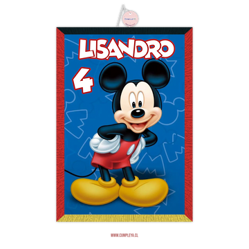 PIÑATA 40 CM RECTANGULAR MICKEY