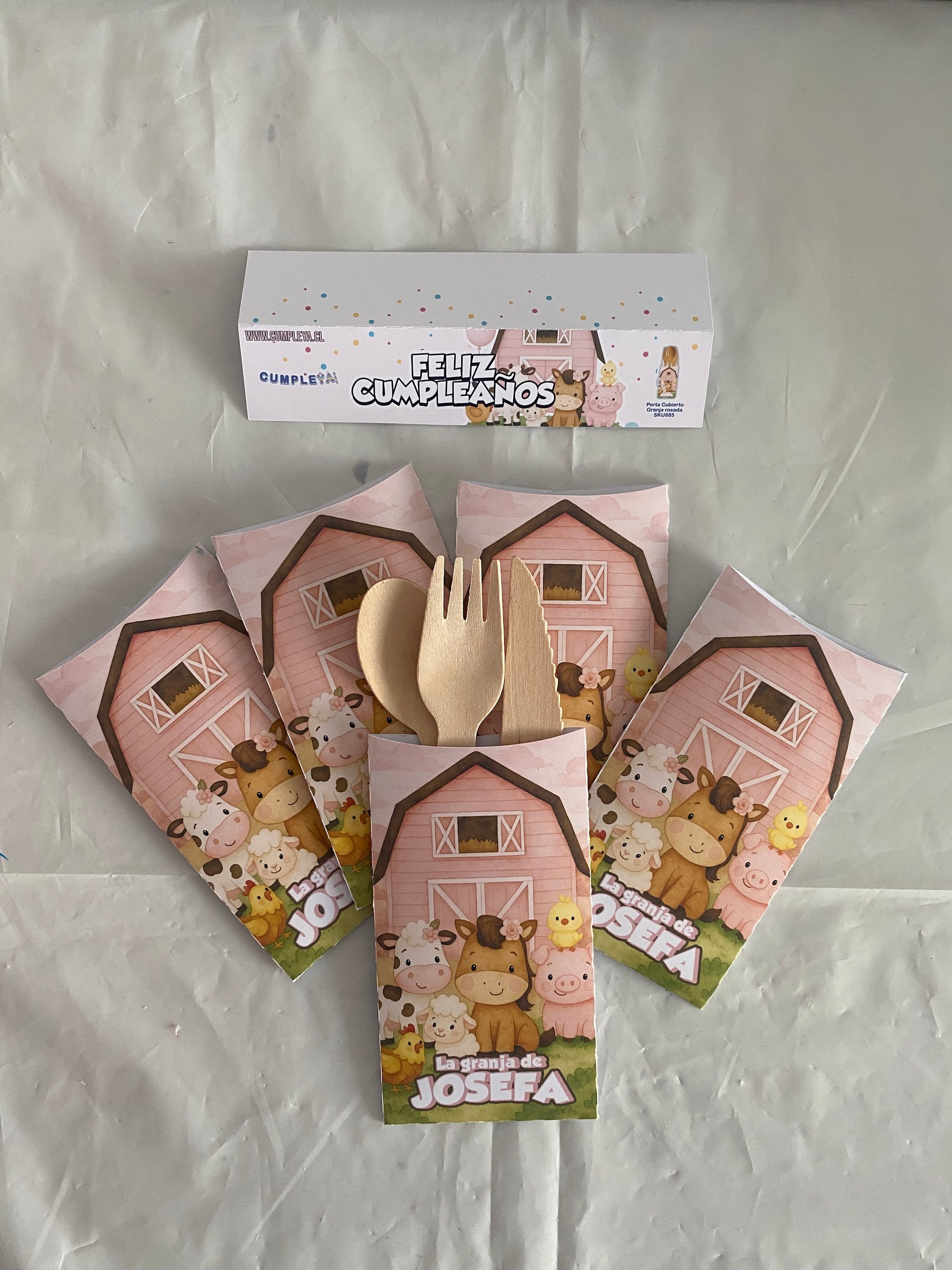 PORTA CUBIERTO GRANJA ROSADA 7X13CM