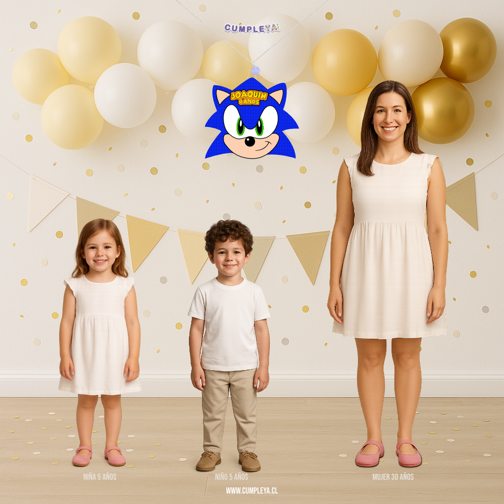 PIÑATA SONIC 40CM PREMIUM