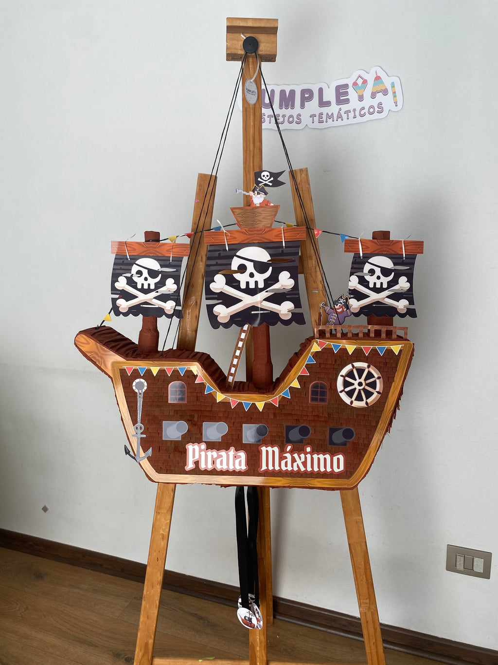 PIÑATA BARCO PIRATA 60CM PREMIUM